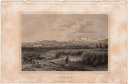 Radnóth, acélmetszet 1864, Hunfalvy, Rohbock, eredeti, képekben, Erdély, Radnót, metszet