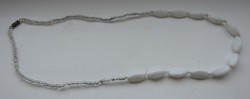 White porcelain and glass pearl jewelry