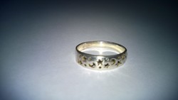 Csillag-hold- ezüst gyűrű nagy méret 925-ös