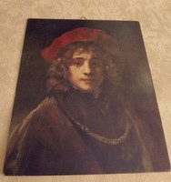 Belgian print of Rembrandt portrait
