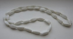 White porcelain pearl jewelry with small porcelain pearls