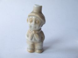 Régi antik mini porcelán figura- picike porcelán fiola, üvegcse