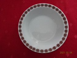 Alföldi porcelain, compote bowl with brown pattern, set of 6, diameter 14 cm. He has!