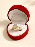 Gyönyörű aranyozott ezüst gyűrű ! Bámulatba ejtő 58-59-es méret ! 