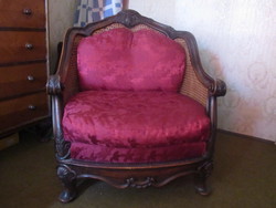 Fotel - nagyméretű - dupla nádazású - barokk stílbútor