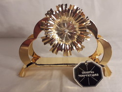 Alacsony ár MOST aranyozott szalvéta tartó swarovski kristály közép dísszel új állapot