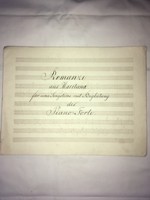 /1800- as évek/Romanze aus Maritana. für eine Iingstime mit Begleitung des Piano Forte. Kézzel îrt!!