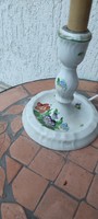 Herendi porcelán làmpa, bekötve új kàbel, vezetékkel.Viràgokkal,viràgmintàs.