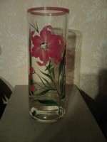 Hand-painted thick-walled glass vase with flawless painting. Our gift is excellent!