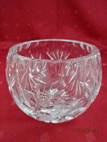 Crystal glass centerpiece, height 7.5 cm. He has!