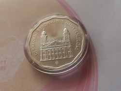 Debreceni Nagytemplom ezüst 5000 Ft 31,46 gramm 0,925 Ritka