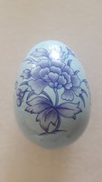 Régi porcelán kék húsvéti tojás 1 db