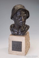 Meunier Constantin Emile: Kohász bronz szobor.