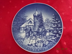 Bareuther bavaria german porcelain wall decoration, weihnachten 1974. Christmas. He has!