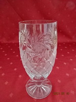 Lead crystal beer glass, height 17 cm, diameter 6.5 cm. He has!