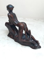 Macskanő akt erotikus szobor
