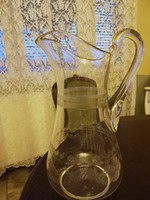 Gyönyörű antik csiszolt üveg kancsó 