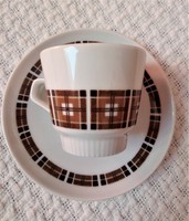 Retro colditz mocha cup + saucer 4 pcs