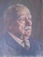 Kern Andor: Férfiportré, 1927, eredeti jelzett olaj-vászon - Kenedi Kern Andor