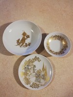 Rosenthal limitált tányérok csodálatos aranyozással, certifikációval