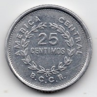 Costa Rica 25 centimos, 1986