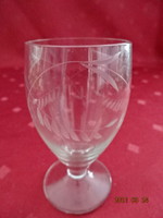 Polished glass, brandy glass, height 8 cm. He has!
