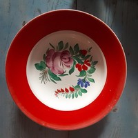 Gránit kerámia virágmintás tányér  23 cm