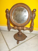 Old table wooden mirror
