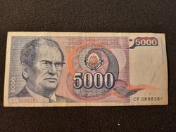 Jugoszláv 5000 Dínár 