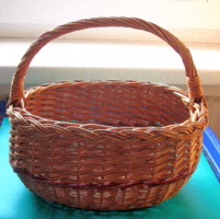Fonott- kis kosár – Húsvéti tojás gyűjtő - gyerekkosár