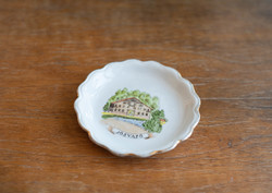 Aquincum retro porcelán szuvenír - Jósvafő nyaralási emlék tányérka