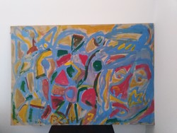 Németh Miklós (1934-2012) festménye 70x100 cm