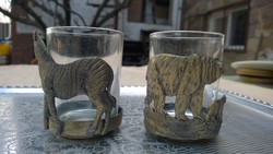 Medve-zebra  plasztikus tartóban pohár