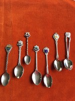 Metal ornament coffee spoon 7 pcs