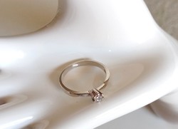 Szép ezüst szoliter gyűrű 