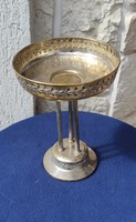 Art Nouveau offering, centerpiece metal, silver plated