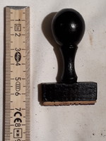Rubber stamp (seal press), engels-platz (ddr)