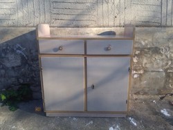 Old cupboard with old drawers and shelves - pine, beech