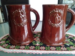 Retro liter ceramic beer mugs from the fortuna restaurant.