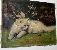 Boleránszky macskás festmény 755