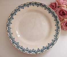 Antik fajansz tányér Terre De Fer
