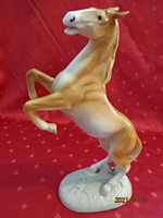 Royal dux Czechoslovak antique porcelain figurine, 31 cm high horse, mark 27/2/82. He has!