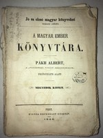 The library of the Hungarian man. (1863)4. Volume. A company that distributes good and cheap Hungarian books.