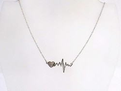 Silver chain with heart pendant (zal-ag92376)