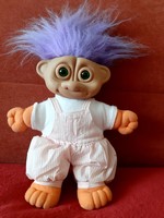 Retró játék Troll Doll baba világít (1992)