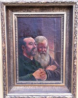 Fk/052 - Bartholomeides Kálmán's painting - Monks' Prayer