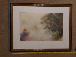 Watercolor painting by Joseph Olexa, in very beautiful condition! Picture gallery in a professional frame.