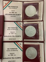 Olimpiai emlék érem 500 Ft - ős ezüst