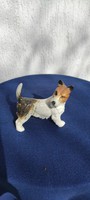 Porcelán kutya,Ens Volkstedt Terrier foxterrier 
