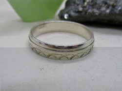 Szép nagyméretű ezüst  karika gyűrű 67-es méret